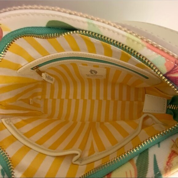 Spartina 449 Zip Shoulder Riverhouse Floral Shoulder Bag - Picture 4 of 7